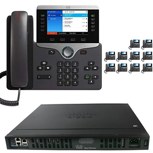 The 10 Executive - Cisco IP PBX Phone System with Cisco 8800 Color Phones