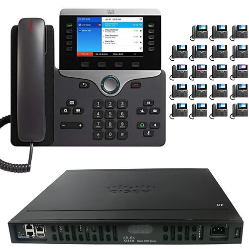 The 20 Executive - Cisco IP PBX Phone System with Cisco 8800 Color Phones